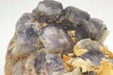 Purple Cubo-Octahedral Fluorite Crystals on Barite - Morocco #217067-3